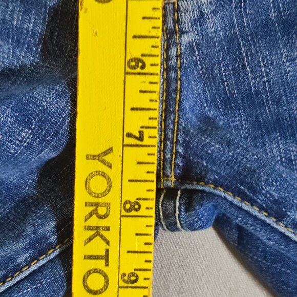 Silver jeans women's size 24 medium washed denim blue Aiko Capri Vintage Y2K - Picture 13 of 14